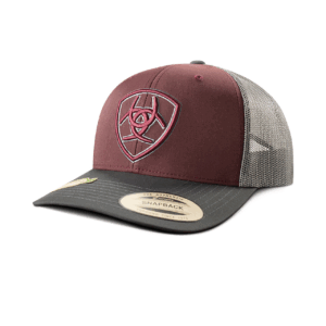 Gorra Ariat Color Gris-Vino