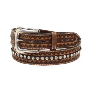 Faja Ariat borde zigzag y cristales