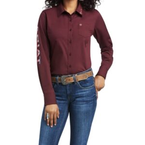 Blusa Ariat Kirby logo en la manga