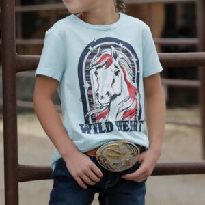 Camiseta para niña corazón salvaje