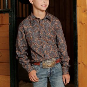 Camisa Cinch vaquera para niño.
