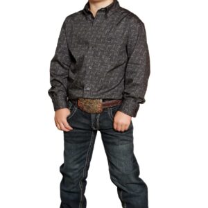Camisa Cinch estampada para niño.
