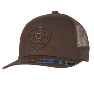 Gorra Ariat café.